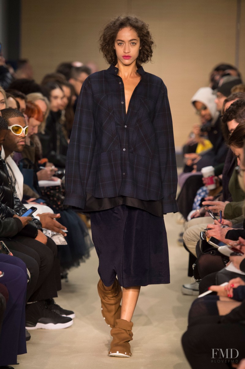 Alanna Arrington featured in  the Public School fashion show for Autumn/Winter 2017