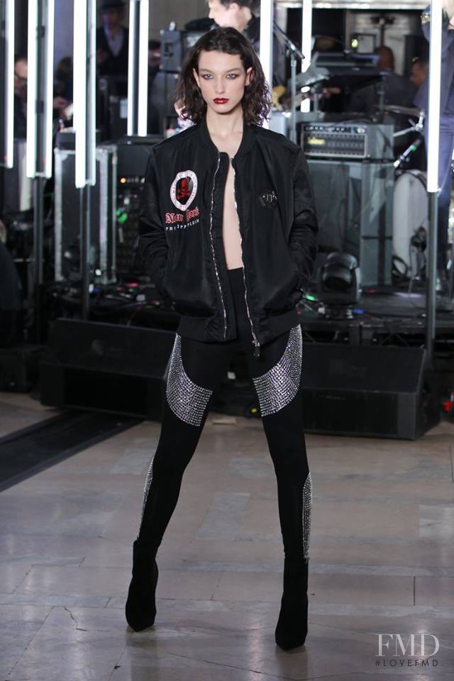 McKenna Hellam featured in  the Philipp Plein fashion show for Autumn/Winter 2017