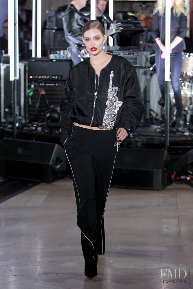 Grace Elizabeth featured in  the Philipp Plein fashion show for Autumn/Winter 2017