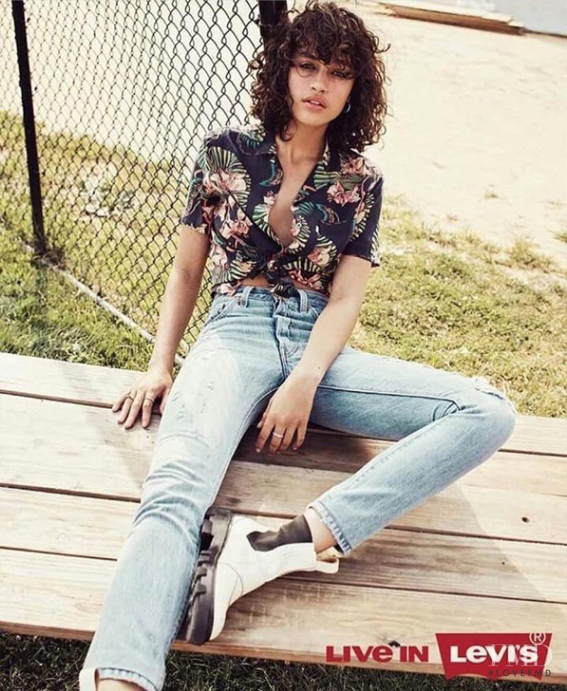 Alanna Arrington featured in  the Levi’s advertisement for Spring/Summer 2017