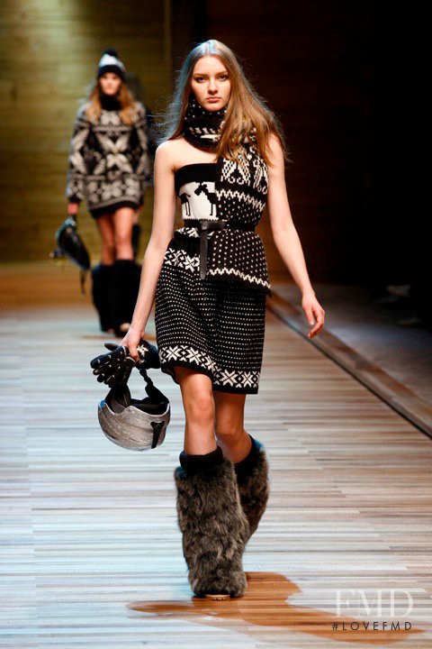 Anya Kazakova featured in  the D&G fashion show for Autumn/Winter 2010