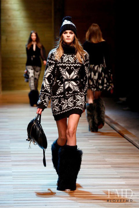 Malene Knudsen featured in  the D&G fashion show for Autumn/Winter 2010