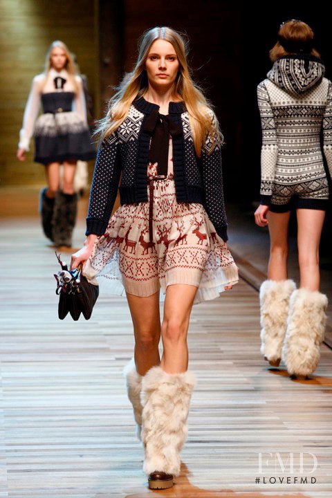Ieva Laguna featured in  the D&G fashion show for Autumn/Winter 2010