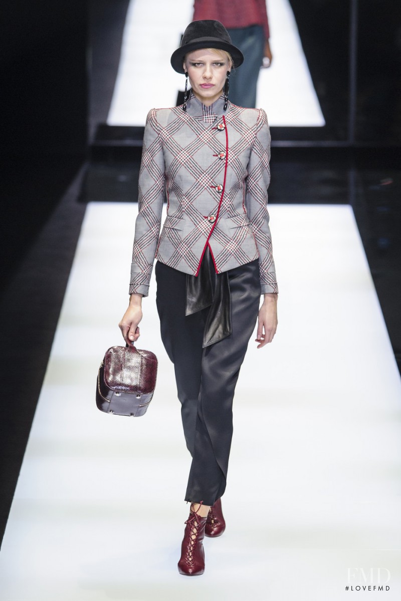 Phenelope Wulff featured in  the Giorgio Armani fashion show for Autumn/Winter 2017