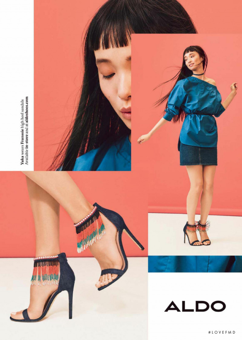 Yuka Mannami featured in  the Aldo advertisement for Spring/Summer 2017