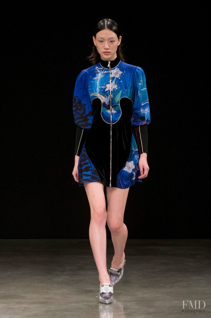 So Ra Choi featured in  the Mary Katrantzou fashion show for Autumn/Winter 2017
