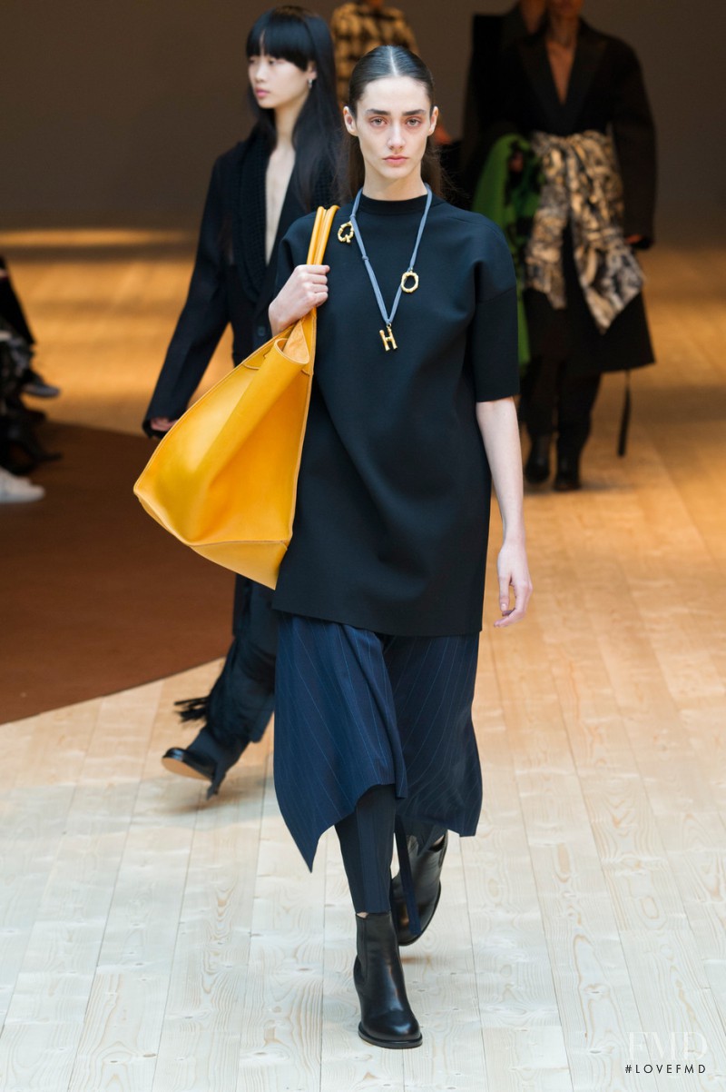 Amanda Googe featured in  the Celine fashion show for Autumn/Winter 2017
