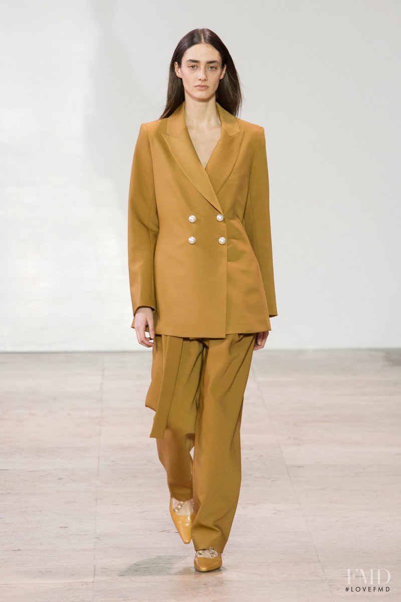 Amanda Googe featured in  the Ellery fashion show for Autumn/Winter 2017