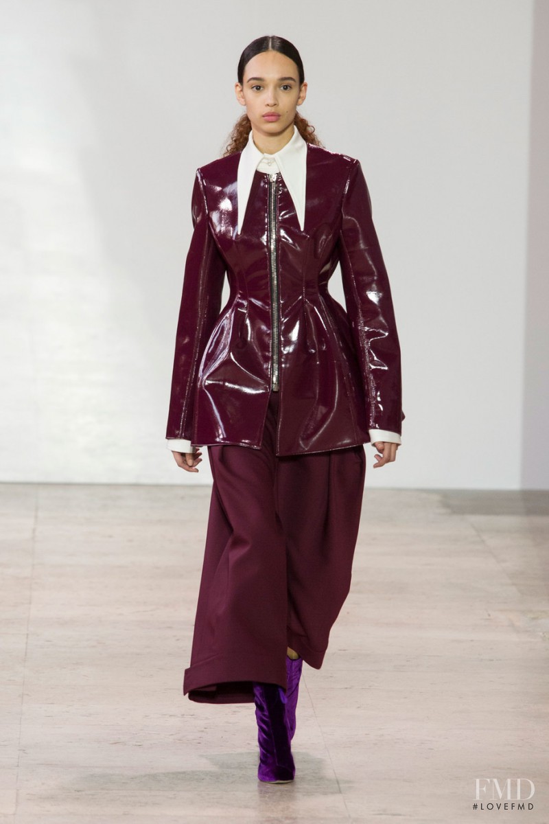 Nandy Nicodeme featured in  the Ellery fashion show for Autumn/Winter 2017