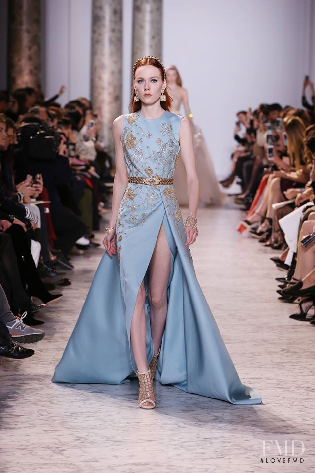 Kiki Willems featured in  the Elie Saab Couture fashion show for Spring/Summer 2017