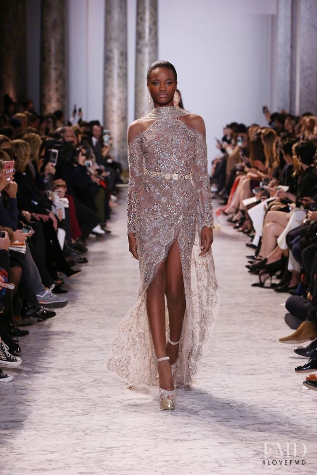 Mayowa Nicholas featured in  the Elie Saab Couture fashion show for Spring/Summer 2017