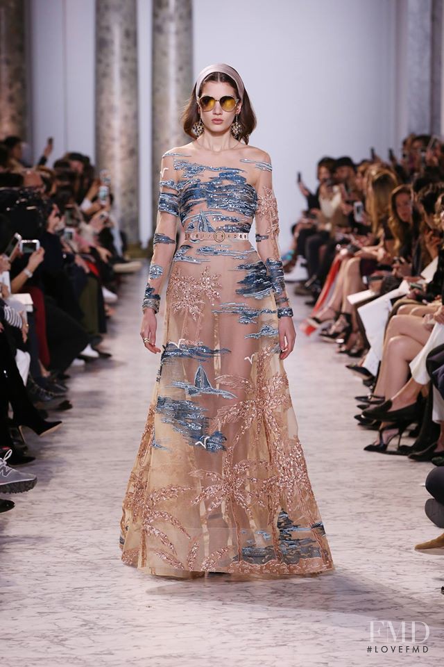Lida Freudenreich featured in  the Elie Saab Couture fashion show for Spring/Summer 2017