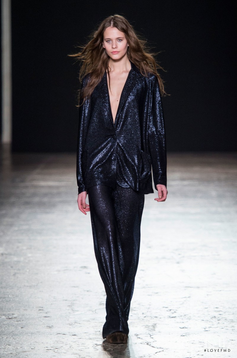 Darya Kostenich featured in  the Cristiano Burani fashion show for Autumn/Winter 2016