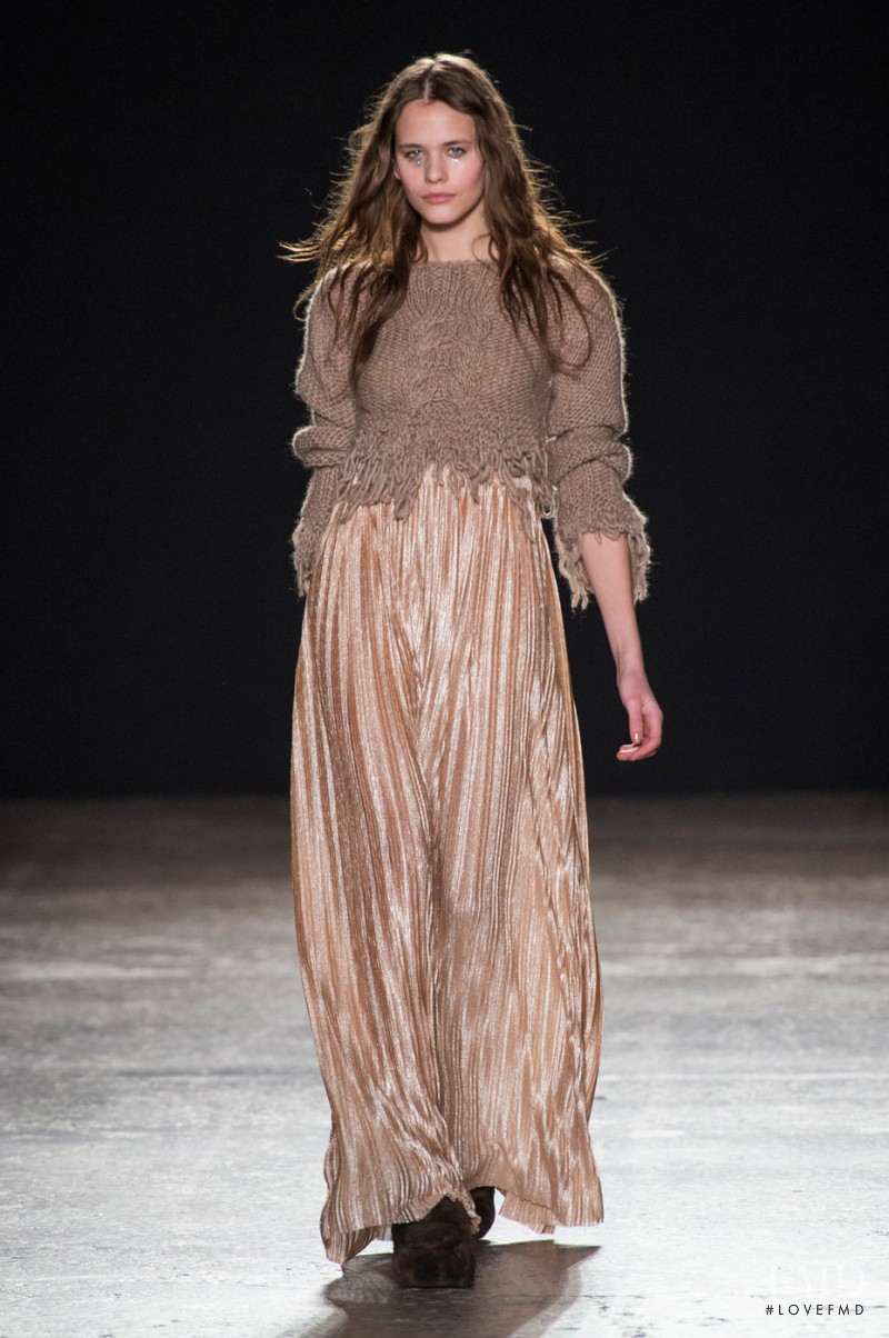 Darya Kostenich featured in  the Cristiano Burani fashion show for Autumn/Winter 2016