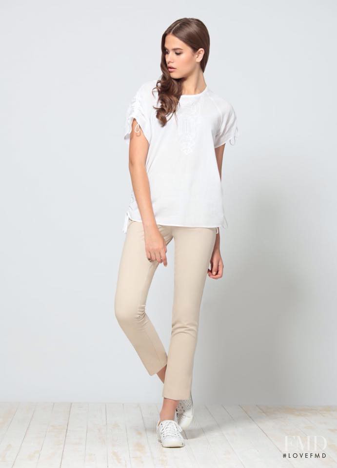 Darya Kostenich featured in  the Burvin lookbook for Spring/Summer 2015