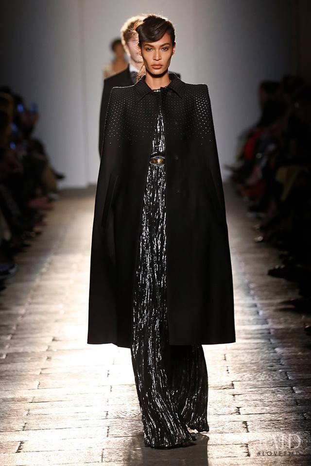 Joan Smalls featured in  the Bottega Veneta fashion show for Autumn/Winter 2017