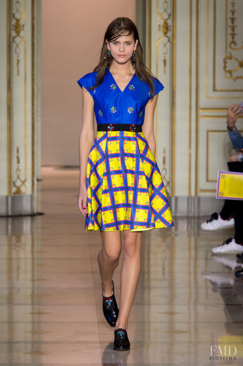 Darya Kostenich featured in  the San Andrès Milano fashion show for Spring/Summer 2016