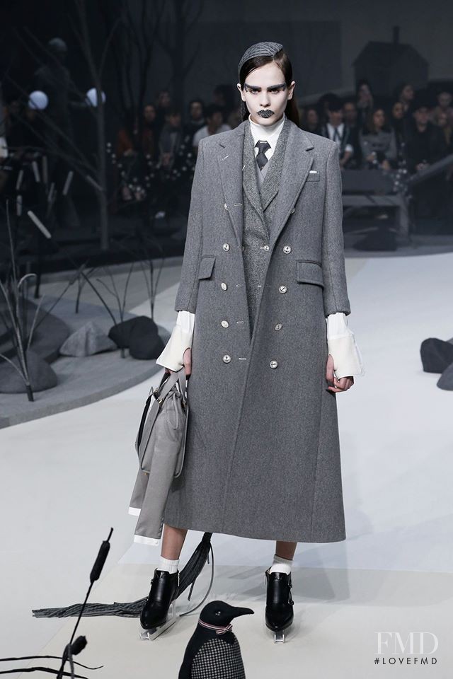 Darya Kostenich featured in  the Thom Browne fashion show for Autumn/Winter 2017
