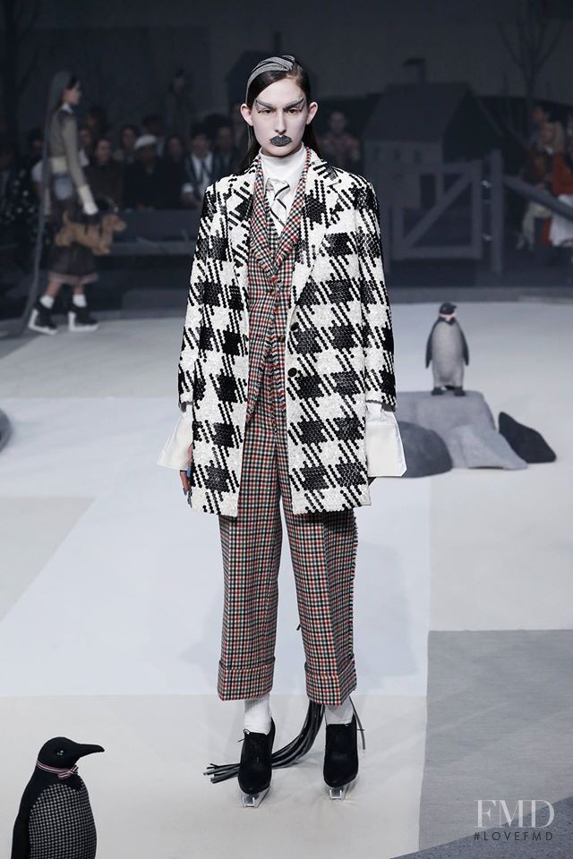 Karolina Laczkowska featured in  the Thom Browne fashion show for Autumn/Winter 2017