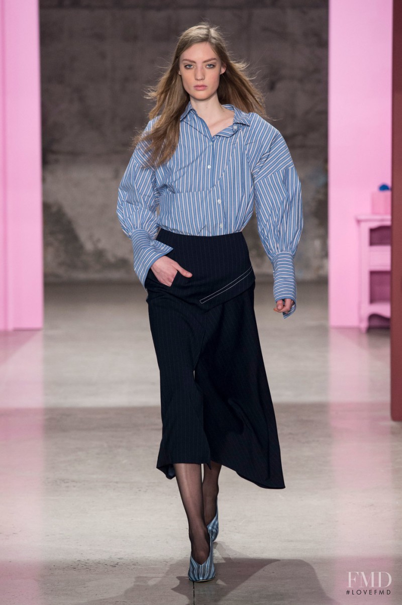 Susanne Knipper featured in  the Tibi fashion show for Autumn/Winter 2017