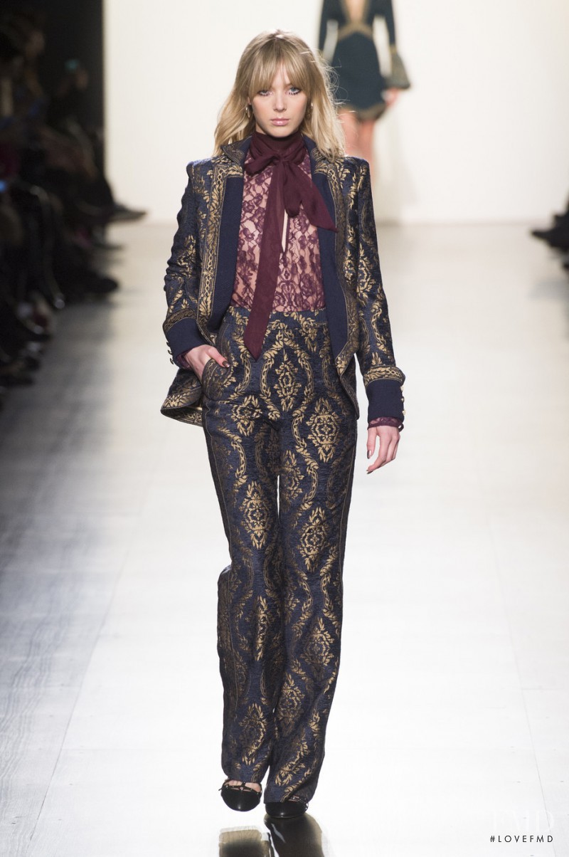 Ulrikke Hoyer featured in  the Tadashi Shoji fashion show for Autumn/Winter 2017