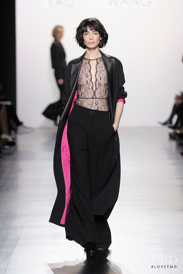 Cristina Piccone featured in  the Taoray Wang fashion show for Autumn/Winter 2017
