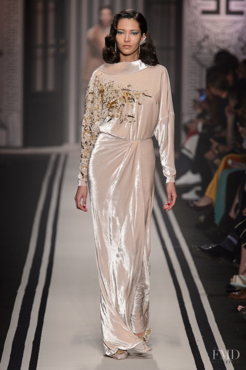 Daniela de Jesus featured in  the Elisabetta Franchi fashion show for Autumn/Winter 2017