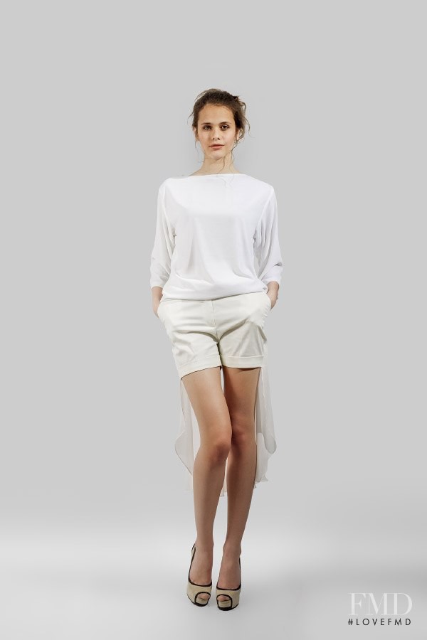 Darya Kostenich featured in  the Latushkina lookbook for Spring/Summer 2014