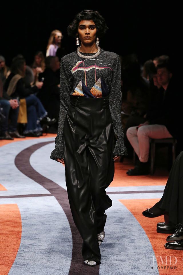 Radhika Nair featured in  the Marco de Vincenzo fashion show for Autumn/Winter 2017