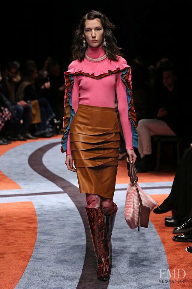 Karolina Laczkowska featured in  the Marco de Vincenzo fashion show for Autumn/Winter 2017