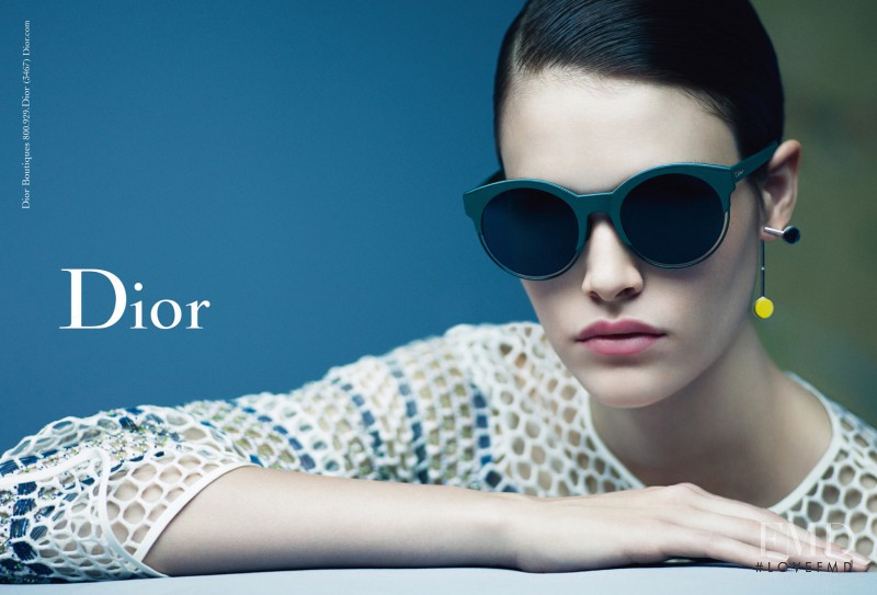 Vanessa Moody featured in  the Dior Eyewear advertisement for Autumn/Winter 2015