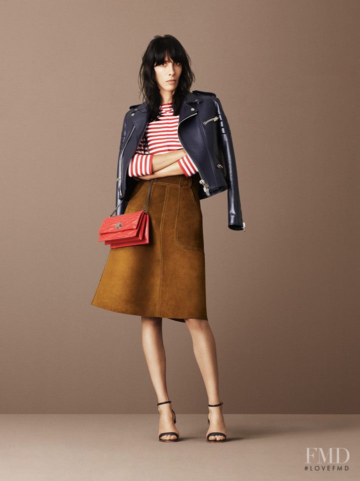 Jamie Bochert featured in  the Bally lookbook for Resort 2016