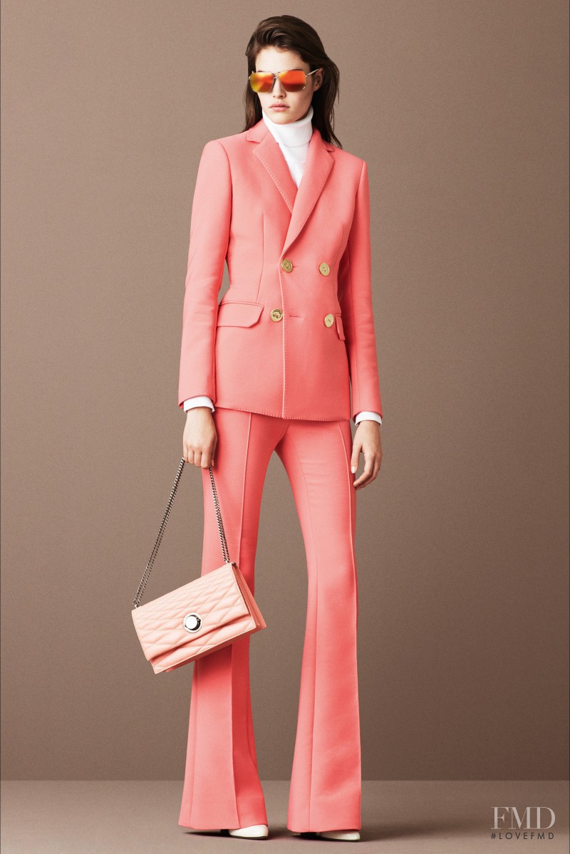 Vanessa Moody featured in  the Bally lookbook for Resort 2016