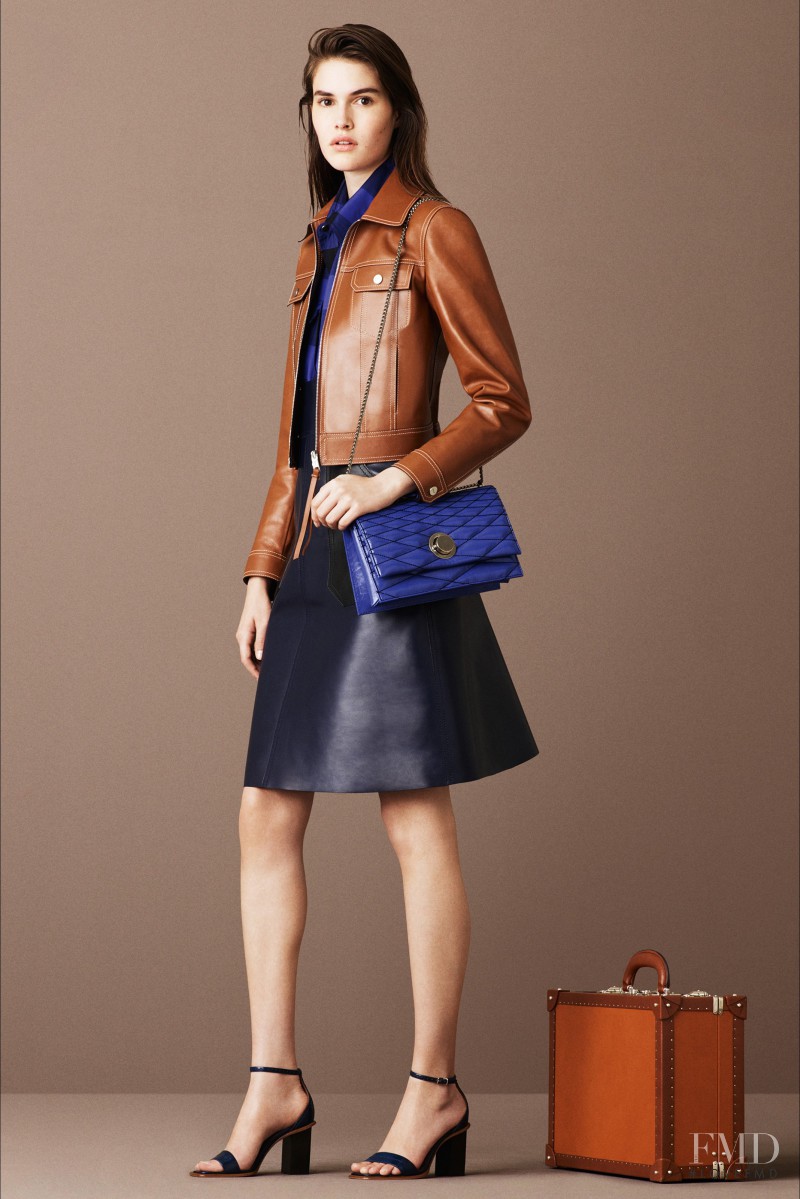 Vanessa Moody featured in  the Bally lookbook for Resort 2016