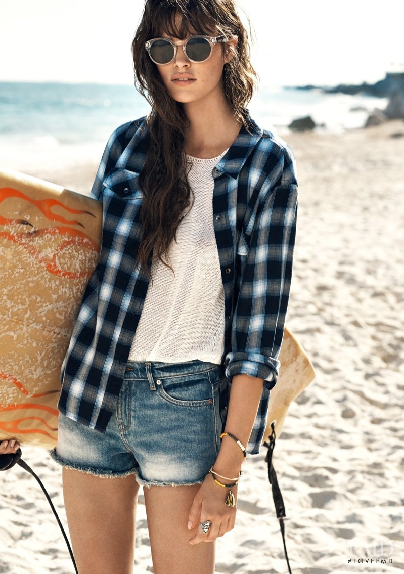 Vanessa Moody featured in  the Mango lookbook for Summer 2015