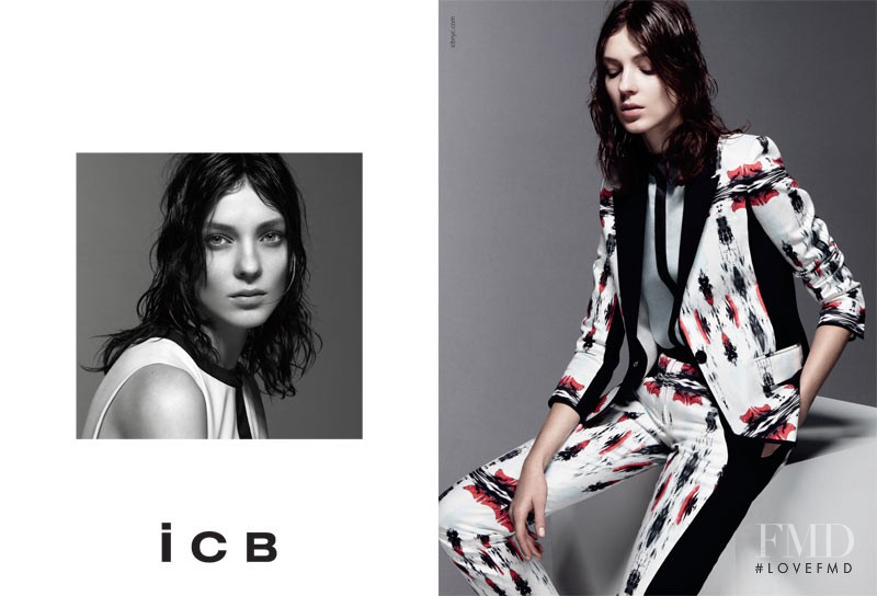 Kati Nescher featured in  the iCB advertisement for Spring/Summer 2013