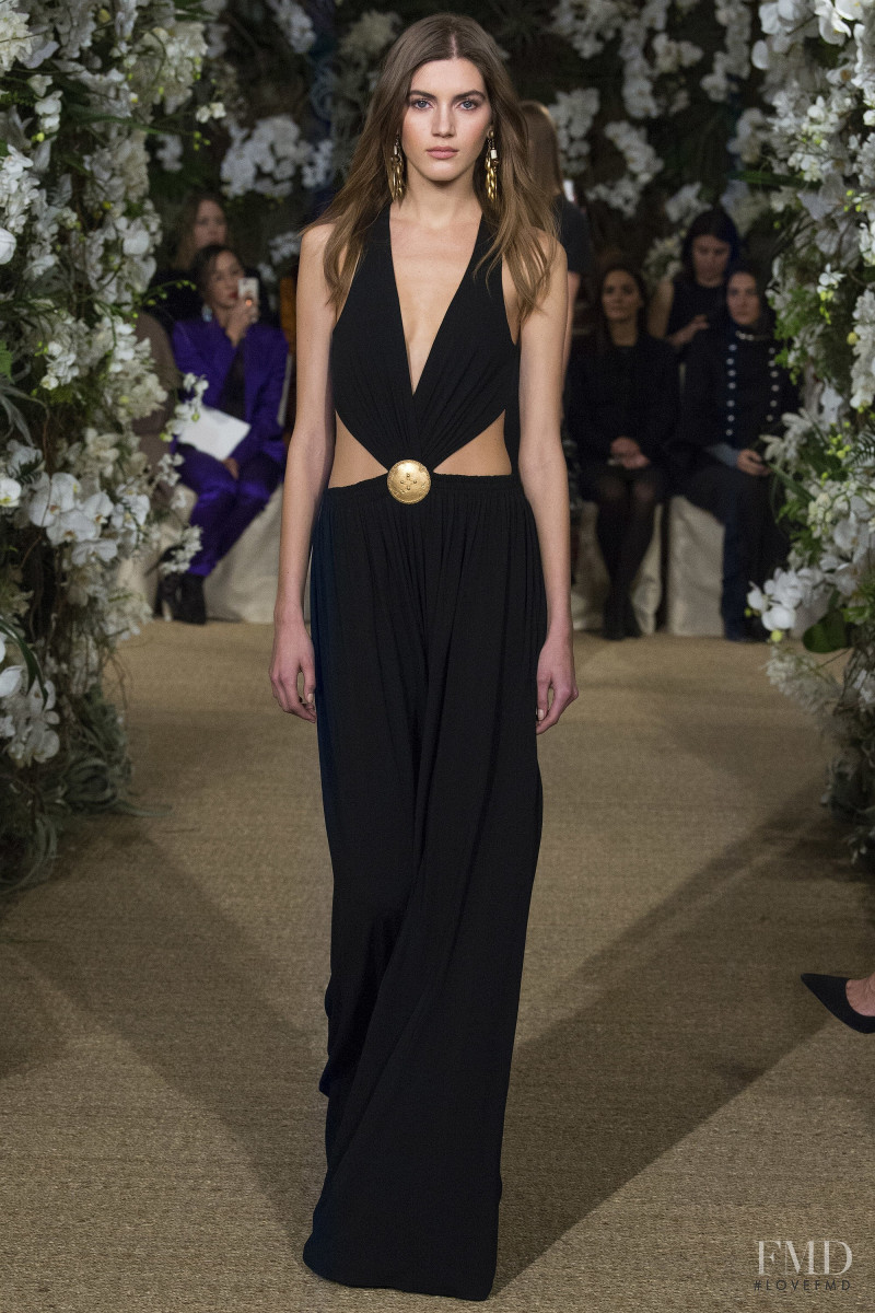 Valery Kaufman featured in  the Ralph Lauren Collection fashion show for Autumn/Winter 2017