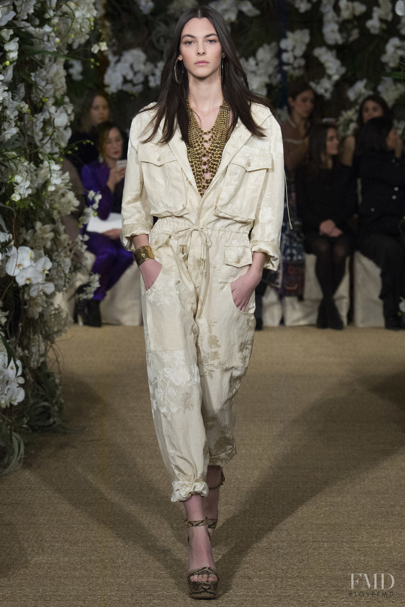 Vittoria Ceretti featured in  the Ralph Lauren Collection fashion show for Autumn/Winter 2017