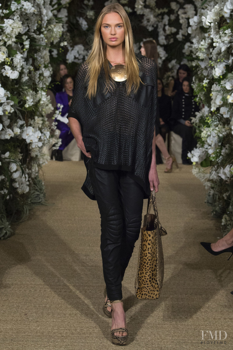 Romee Strijd featured in  the Ralph Lauren Collection fashion show for Autumn/Winter 2017