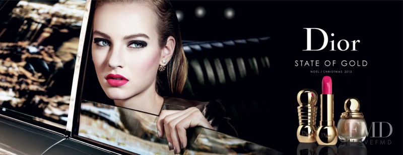 Maartje Verhoef featured in  the Dior Beauty advertisement for Christmas 2015