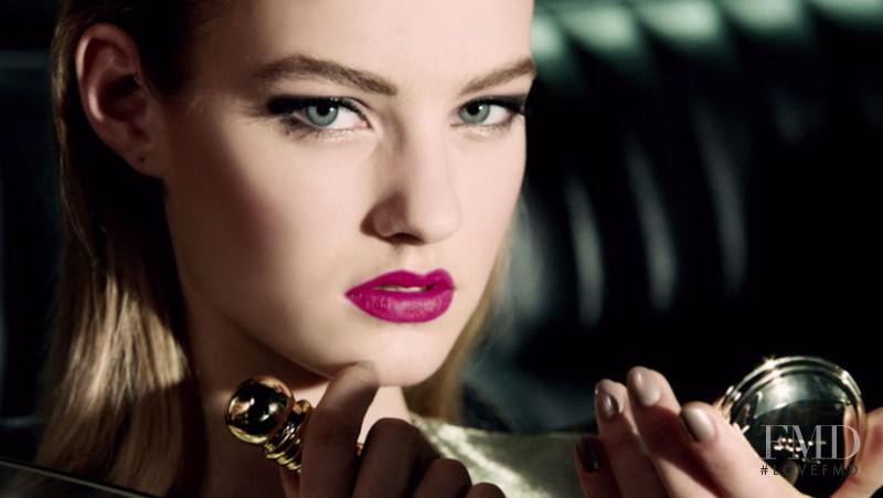 Maartje Verhoef featured in  the Dior Beauty advertisement for Christmas 2015