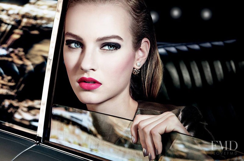 Maartje Verhoef featured in  the Dior Beauty advertisement for Christmas 2015