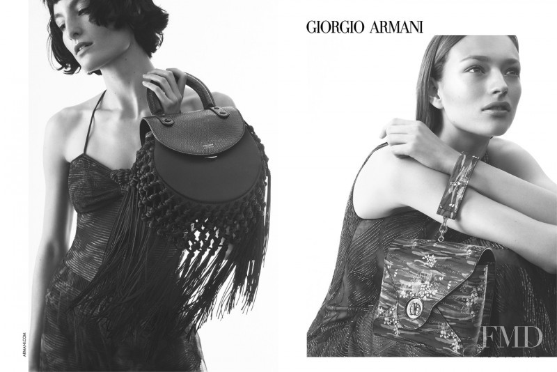 Heather Kemesky featured in  the Giorgio Armani advertisement for Spring/Summer 2017