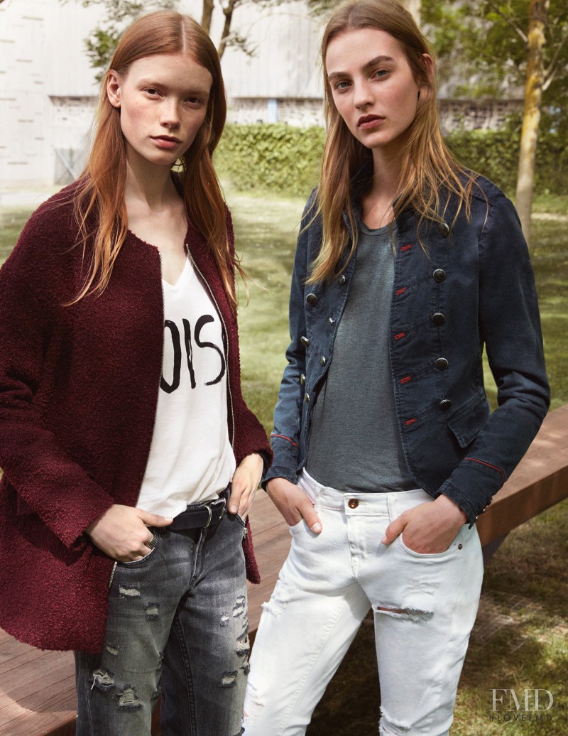 Julia Hafstrom featured in  the Mango Streeters lookbook for Autumn/Winter 2015