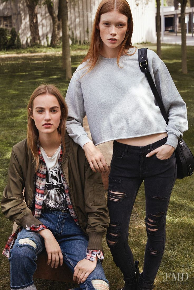 Julia Hafstrom featured in  the Mango Streeters lookbook for Autumn/Winter 2015