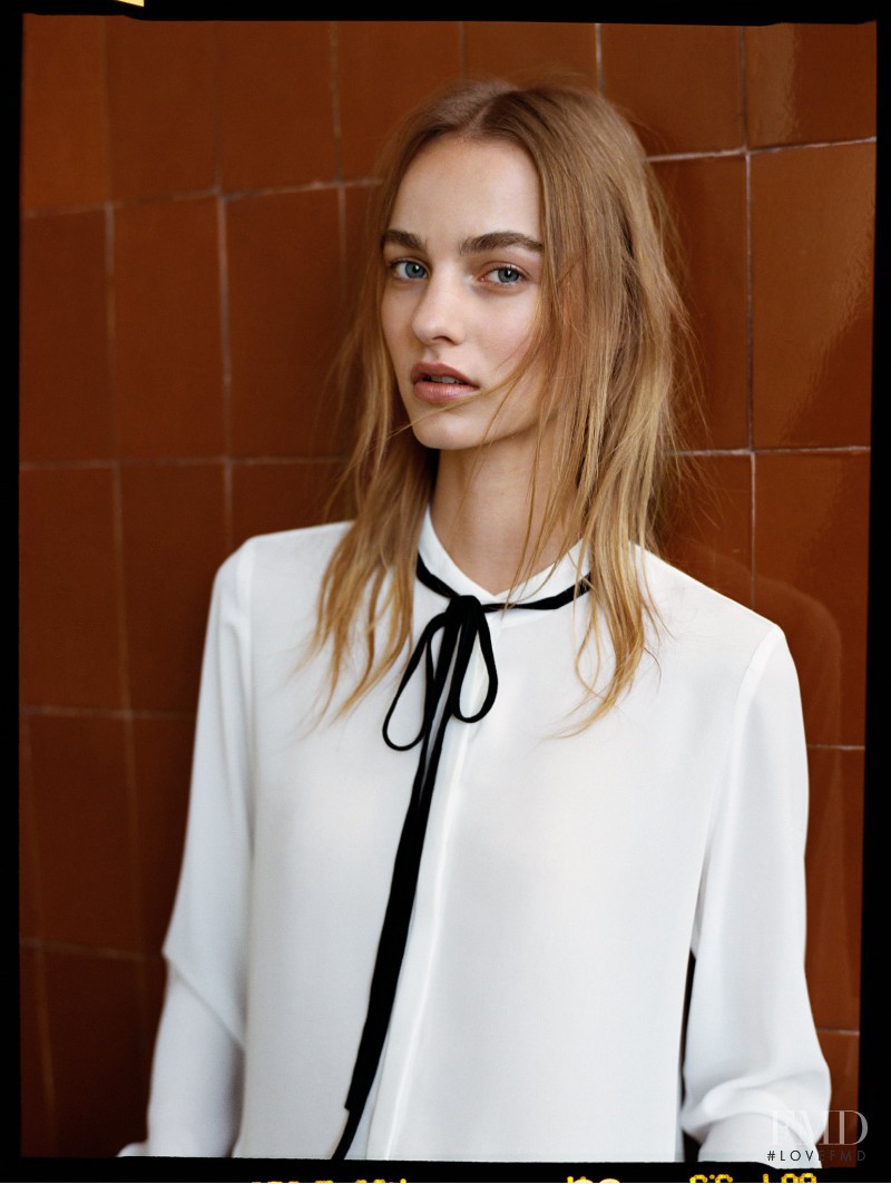 Maartje Verhoef featured in  the Mango Streeters lookbook for Autumn/Winter 2015