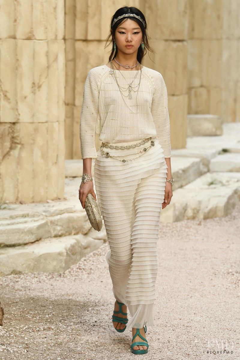 Yoon Young Bae featured in  the Chanel fashion show for Cruise 2018