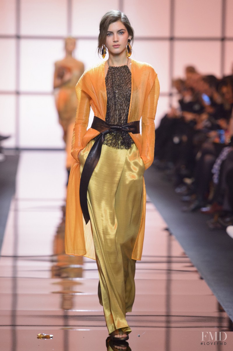 Valery Kaufman featured in  the Armani Prive fashion show for Spring/Summer 2017