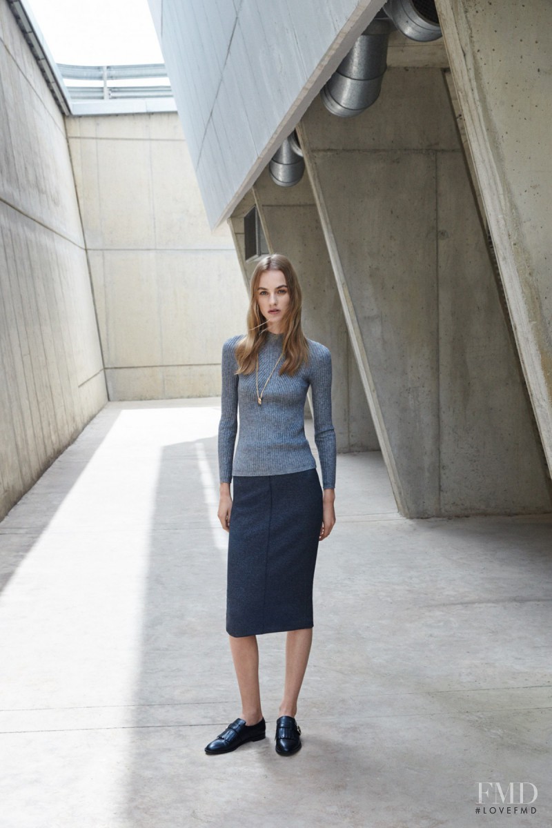 Maartje Verhoef featured in  the Mango Officewear lookbook for Pre-Fall 2015