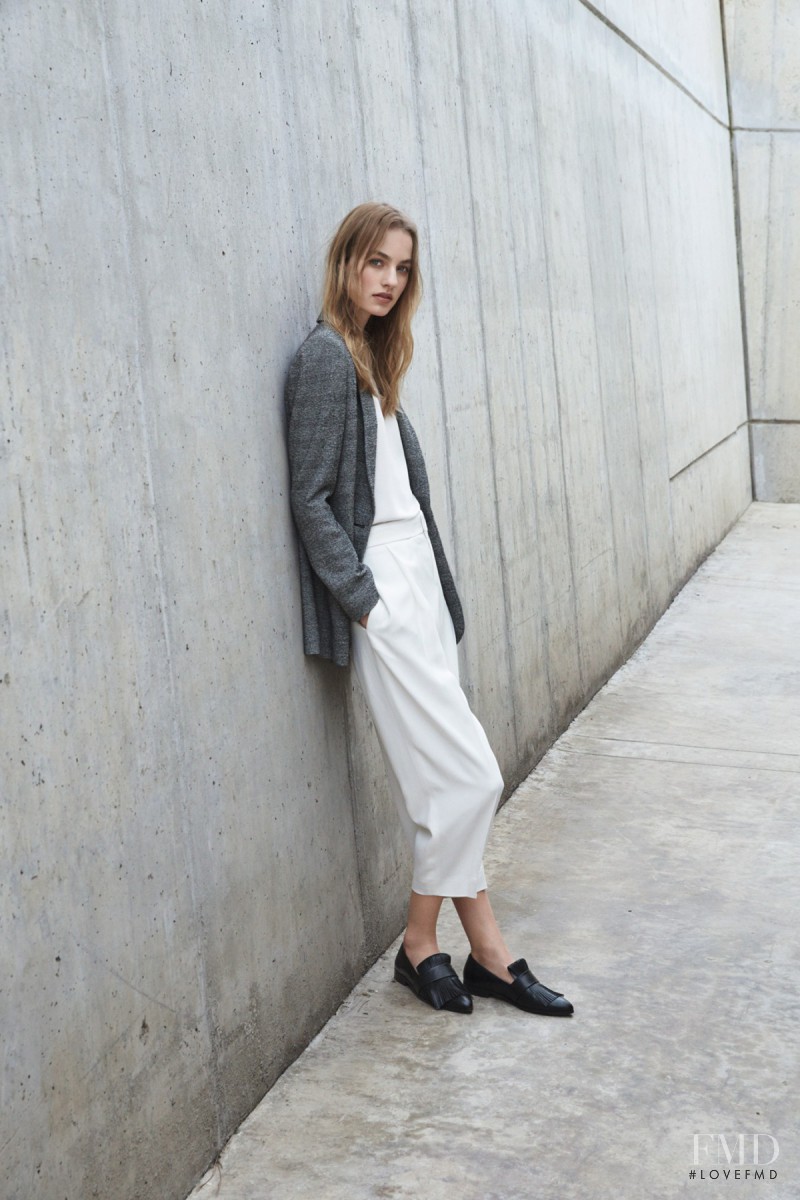 Maartje Verhoef featured in  the Mango Officewear lookbook for Pre-Fall 2015